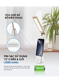 Đèn Bàn Sạc PANASONIC 5W HHGLT0339W88L – HHGLT0339B88L Siêu Nhỏ gọn, Nút cảm ứng thay đổi độ sáng, thay đổi 3 màu ánh sáng, Gập để bật tắt, không ánh sáng xanh bảo vệ mắt