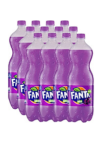Lốc 6 Chai Nước Giải Khát Có Gas Fanta Nho 1.5L x 6