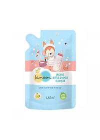 Nước rửa bình sữa Organic cho bé Lamoon - Túi 450ml 