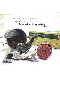 Tẩu Thuốc Limoki Chạm Rồng Á Đông Đen Cao Cấp – Mã TTLCC-06