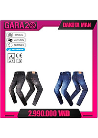 QUẦN JEAN THỜI TRANG BẢO HỘ LÁI MOTO, XE MÁY LS2 DAKOTA MAN - GARA20