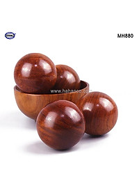 Combo 2 quả bi lăn tay gỗ hương để mộc (Đủ size) Mát xa giúp dẻo tay, chống mỏi toàn diện