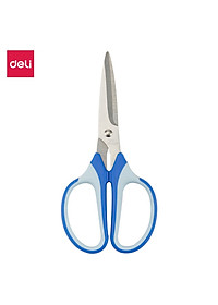 Kéo Văn Phòng 190Mm Deli, Đen/Xanh - E6001