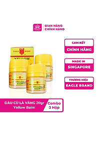[Chính Hãng Singapore] COMBO 3 Lọ Dầu Cù Là Con Ó Vàng Yellow Balm 20g - Giảm Nhanh Cơn Đau