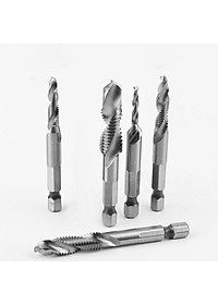 Bộ 6 Mũi Khoan Taro HSS 4341 Tạo Ren Cao Cấp, giúp tiết kiệm thời gian thi công, tiết kiệm chi phí siêu tiện lợi. M3, M4, M5, M6, M8, M10 