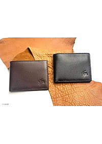 Bóp Nam Mini Nhỏ Gọn, Da Bò NAPA Mềm Mại - Vân Tự Nhiên, Thiết Kế Cổ Điển, Đơn Giản - Mỏng Nhẹ, Dáng Ngang - Gập 2, Đựng Tiền và Thẻ ATM Tiện Dụng - Hàng Chính Hãng SAIGIO
