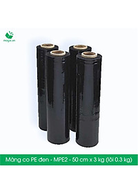 Màng co PE đen đóng hàng - Mã MPE2 - 50 cm x 3 kg (lõi 0.3 kg)