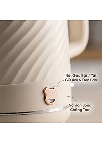 Ấm thuỷ giữ nhiệt 1.7 Lít Mishio MK385 inox 304 - hàng chính hãng