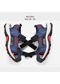 Giày sandal bé trai rọ bít mũi thể thao năng động và cá tính đi học đi biển thời trang 4 5 6 7 8 9 10 11 12 tuổi ST63