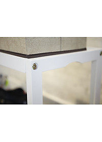 KỆ GIÀY GỖ/ KỆ TRANG TRÍ LẮP RÁP HÀN QUỐC ĐA NĂNG 3 TẦNG - BENCH 3F 800  WHITE