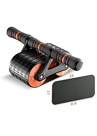 Con Lăn Bánh Xe Tập Cơ Bụng,Sử Dụng Công Nghệ Mới Có Phanh Lò Xo Trợ Lực + Tặng Kèm Thảm Lót Gối