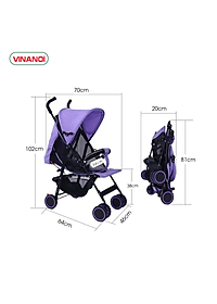 Xe đẩy cho bé cao cấp XD688 - Xe đẩy kéo du lịch gấp gọn siêu nhẹ, siêu thoáng, siêu bền lưới chống tia UV