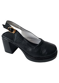 Giày Sandal Cao Gót Da Bò BIGGBEN Cao 8 Phân SDCG130