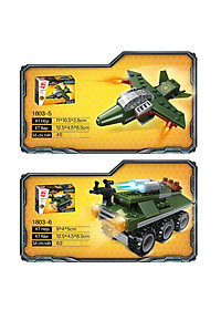 Đồ chơi lắp ghép XE Tank 8 trong 1 với hơn 313 chi tiết Bằng nhựa ABS an toàn