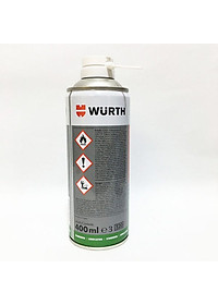 Mỡ bò xịt khô Wurth HHS Drylube 400ml 08931066 Adhesive Lubricant HHS Drylube