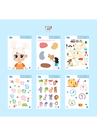 Đồ chơi Giáo dục sớm Thẻ Flashcard thông minh cho bé xóa được, học liệu giáo dục sớm thương hiệu Lalala Baby (Shape Me - Write Me - Math Me - Learn Me)
