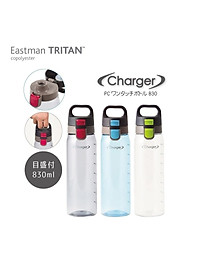 Bình nước Tritan Charger 830ml - hàng nội địa Nhật Bản