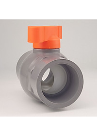 Van uPVC thân đúc bi nhưa ABS 21, 27, 34, 42, 49, 60mm Eurolife EL-VN (tay cam)