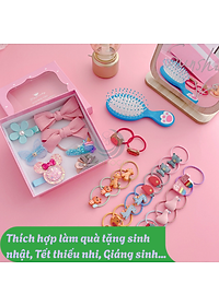 Túi Hộp Kéo 28 Chi Tiết Kẹp Tóc Dây Cột Tóc Làm Quà Tặng Dễ Thương Phụ Kiện Tóc Cho Nữ Và Bé Gái