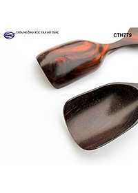 Muỗng xúc trà gỗ trắc/cẩm siêu sạch (HAHANCO) Dụng cụ hữu dụng khi thưởng trà - CTH779