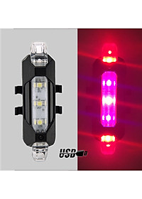 Đèn Hậu Phía Sau Cảnh báo an toàn Đuôi Xe Đạp DC918 Sạc USB Có Thể Sạc Lại MaiLee