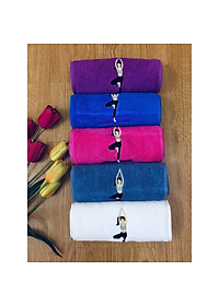 Khăn lau mồ hôi tập Yoga,Khăn cotton thể thao lau siêu  thấm mồ hôi (ảnh và video thực tế)