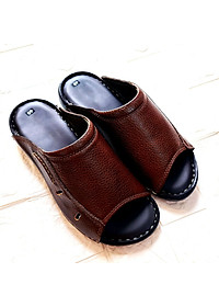 DÉP QUAI NGANG NAM DA BÒ 100%, DA BÒ TỰ NHIÊN, CHẤT LƯỢNG CAO