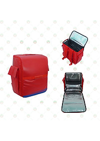 [Loại Tốt] Túi Balo Giao Hàng Giữ Nhiệt 30L Đa Năng KhoNCC Hàng Chính Hãng - Siêu Bền Cho Shipper, Hàng Quán, Tiệm Bánh, Hải Sản Giữ Nhiệt Lâu - KKT-7167-BLGHN (Đỏ)