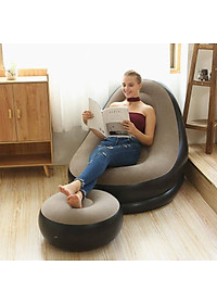 Ghế hơi tựa lưng hiện đại cao cấp đọc sách, giải trí, xem phim... Ghế hơi bọc nhung TẶNG KÈM BƠM ĐIỆN 2 CHIỀU