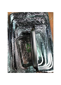 Khay inox sâu lòng và khay inox thấp lòng đủ cỡ mâm inox chữ nhật đựng thức ăn mâm làm bánh mâm inox tiệm cơm mâm cơm