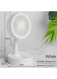 Quạt Mini Tích Điện Để Bàn Super Fan Gấp Gọn Tiện Dụng 3 Cấp Độ Sạc Usb