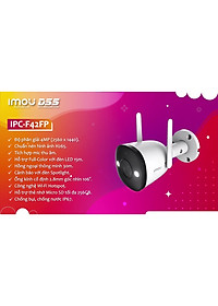 Camera wifi Imou-F42FP Có Màu Ban Đêm 4.0MP Siêu Nét  FULLCOLOR 24/7 , CHỐNG NƯỚC IP67 tích hợp đèn Spotlight (tặng kèm đầu đọc thẻ nhớ cao cấp) - Hàng nhập khẩu