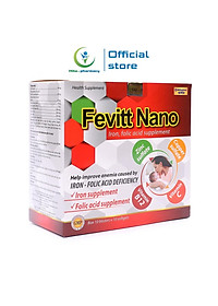 Bổ máu Fevitt Nano HDPHARMA bổ sung Sắt hữu cơ Fumarat, Acid Folic 100 viên