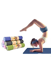 Thảm Tập YoGa TPE Cao Cấp 6 mm Loại Dày 2 Lớp GroFa - Chính Hãng