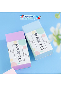 Gôm tẩy bút chì không mùi Pastel Pazto Thiên Long E-010 - Màu ngẫu nhiên - combo 10