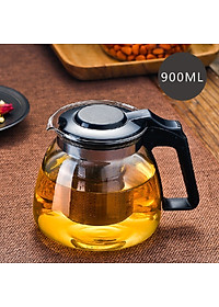 Bộ Bình Trà Thủy Tinh Kèm 4 Ly Lưới Lọc Inox 304 Không Gỉ Tiện Lợi - Hàng Chính Hãng