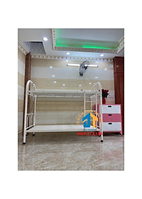 Giường sắt 2 tầng ngang 1m dài 2m bảo hành 1 năm - Đại Thành