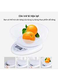 Cân Tiểu Ly Điện Tử Mini Nhà Bếp Cân Thực Phẩm Loại 5Kg Tiện Lợi Cân Tiểu Ly Điện Tử Nhà Bếp Mini Làm Bánh Đồ Ăn Nguyên Liệu Chính Xác Cao Tặng Kèm Pin