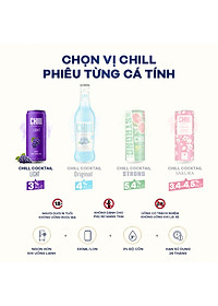 Thùng 12 lon Chill Cocktail mix 10 vị (330ml/lon)