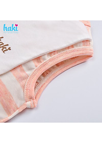 Bộ bodysuit kẻ thủy thủ cho bé vải sợi tre cao cấp BB032, set body bé trai bé gái, body cho bé sơ sinh hàng chính hãng HAKI