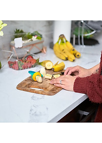 Túi nhai ăn dặm chống hóc silicon kèm gặm nướu và nắp làm kem cho bé Marcus & Marcus, từ 6 tháng - Ollie