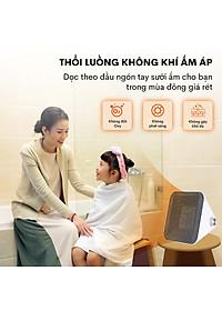 Quạt sưởi gốm ấm Mini nhập khẩu không khô da Fujihome, Hàng Chính hãng bảo hành 2 năm