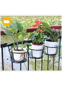 Giỏ Sắt Treo Chậu Hoa Ban Công Đế Dày GroFa - Chính Hãng 
