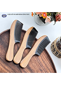 Lược Gỗ Thơm Ghép Răng Sừng Đen Cao Cấp HAHANCO (Đủ Mẫu) Kiểu Dáng Châu Âu- COH271