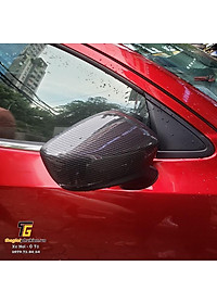 Bộ ốp gương chiếu hậu Mazda 2 2015-2021 vân Carbon cap cấp