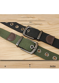 Thắt Lưng Nam Vải Dù US ARMY Mặt Khóa Truyền Thống, Phong Cách Cổ Điển Mặt Khóa Hợp Kim Thép Chống Ghỉ Cao Cấp -HÀNG CHÍNH HÃNG