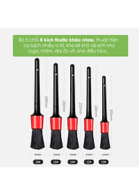 Bộ Chổi Cọ Vệ Sinh Xe Ô Tô Đa Năng, Cọ Rửa Khoang Máy, Mâm Xe, Nội Thất, phụ kiện oto Tâm Luân