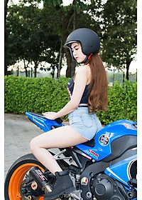 Mũ Bảo Hiểm Royal M139 Đen Nhám Kính Âm