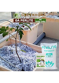 Đá Perlite Greenhome, Bao 300gr, Trồng Hồng, Thuỷ Canh, Giá Thể Trân Châu Giàu Khoáng Chất, Tăng Độ Tơi Xốp