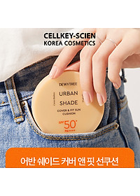 Phấn Nước Che Khuyết Điểm Nâng Tone Kiềm Dầu Chống Nắng Dưỡng Da Dewytree Urban Shade Cover & Fit Sun Cushion SPF50+ PA++++(14g)